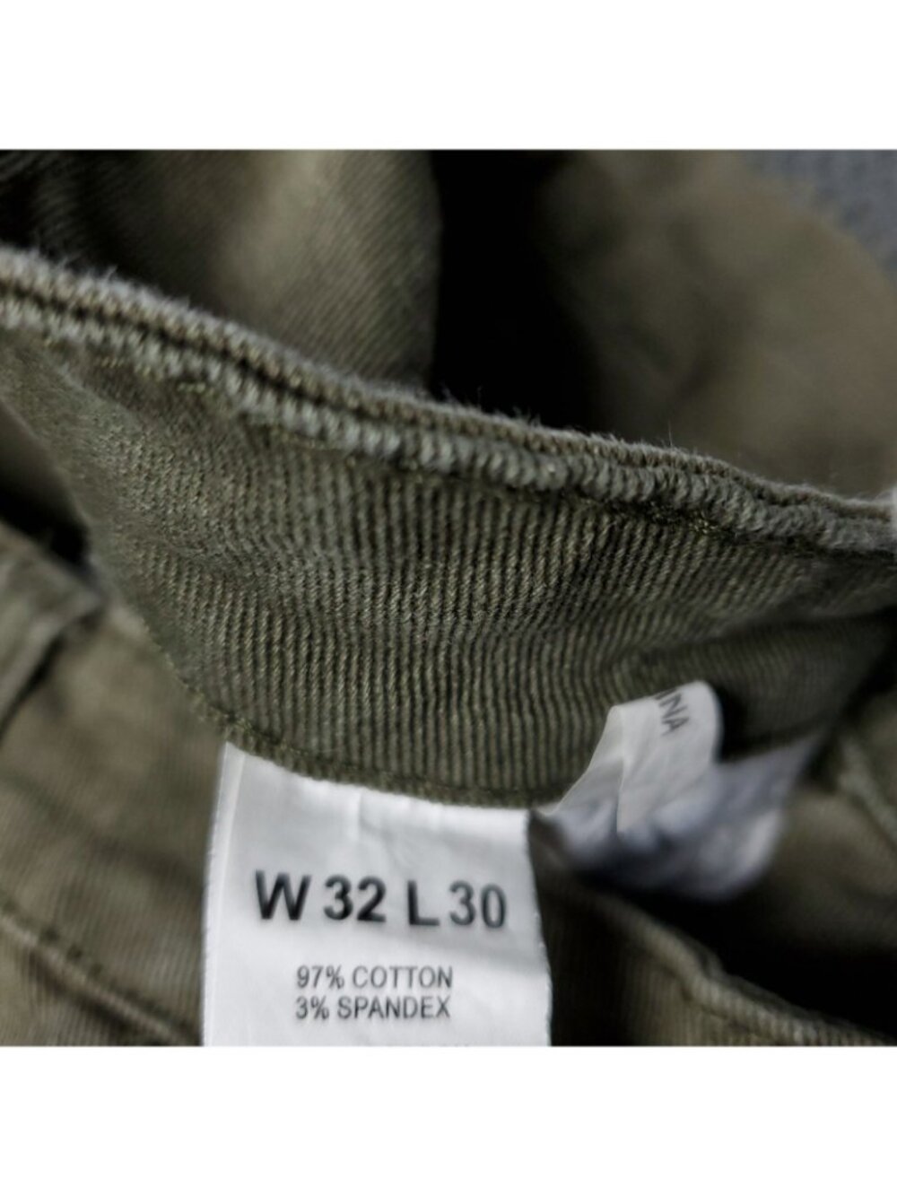 XX Twenty Jeans Mens 32x30 Cotton Spandex Denim Khaki Green Pants Casual Adult - Picture 5 of 13